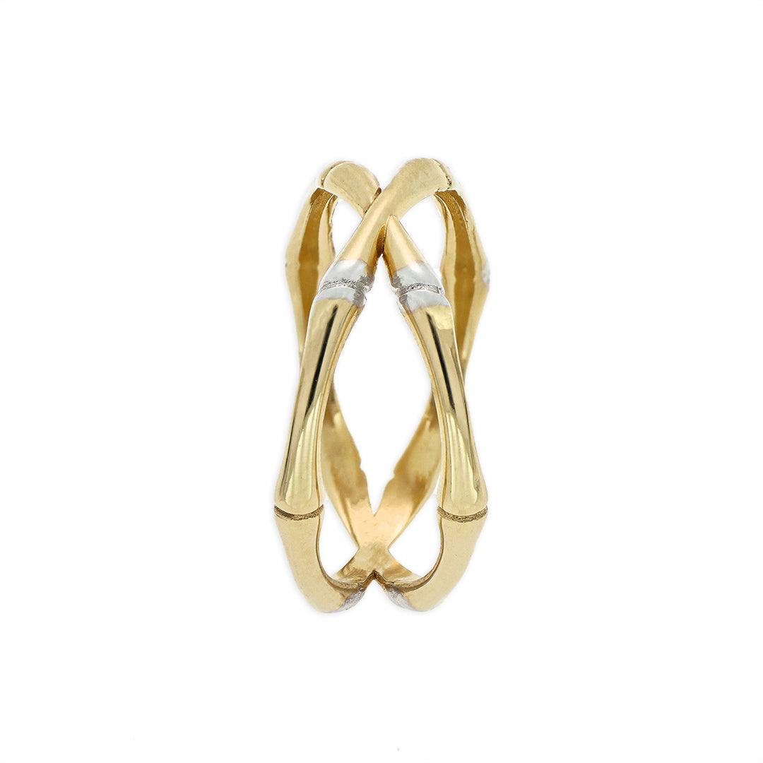 Anillo doble cruzado