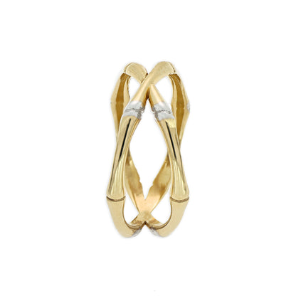 Anillo doble cruzado