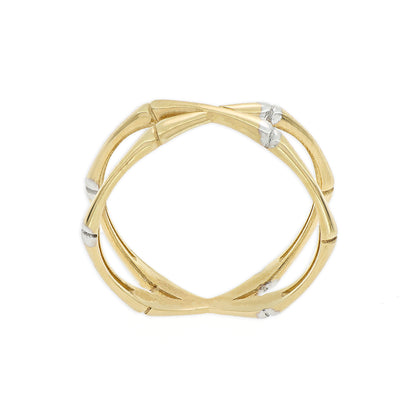 Anillo doble cruzado