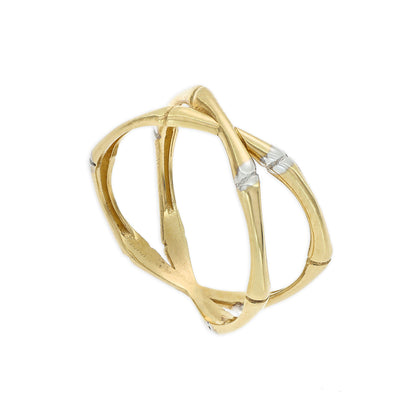 Anillo doble cruzado