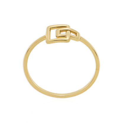 Anillo Recuadros liso