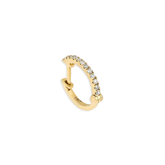 Piercing huggies diamante