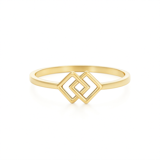 Anillo Doble Rombo