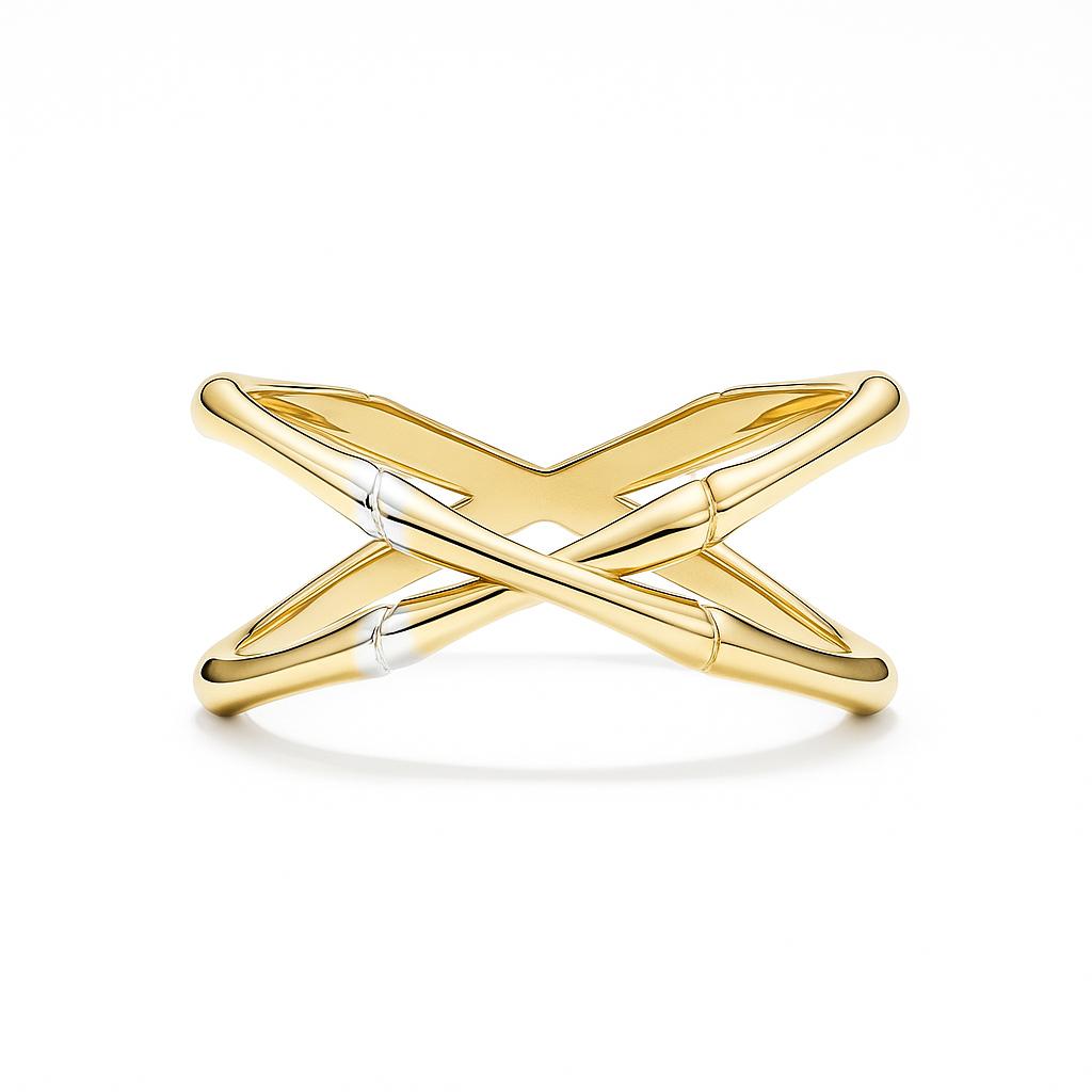 Anillo doble cruzado