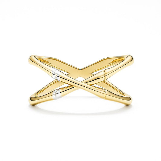 Anillo doble cruzado