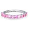 Churumbela con Rubies Color Rosa Oro Blanco 14K
